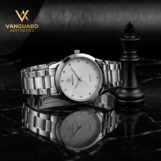 PRIMORA Silver Classic – Premium Stainless Steel Men's Watch.
