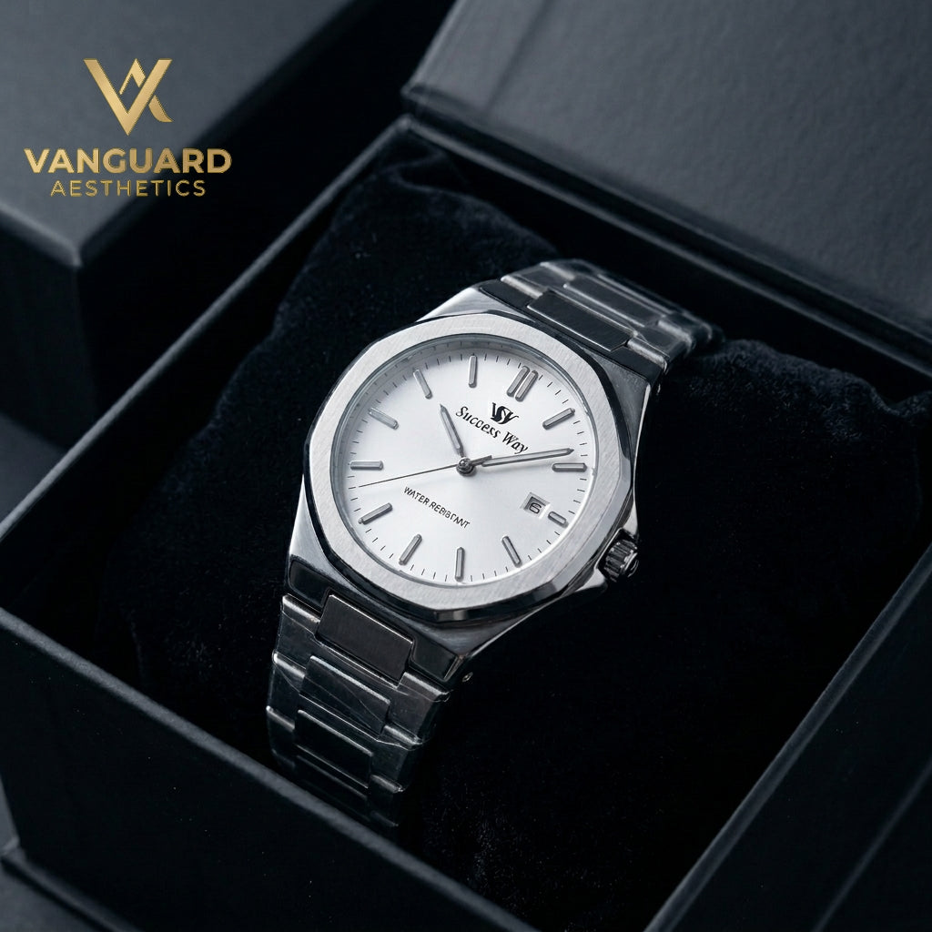 Velorian – Executive White Dial Steel Watch for Men.